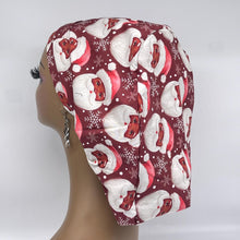 Load image into Gallery viewer, Satin Lined Scrub Cap – Adjustable Medical Ponytail Hair Cover for Long Hair