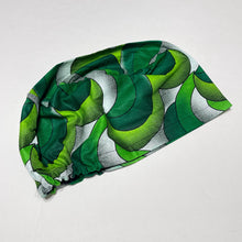 Load image into Gallery viewer, Niceroy Surgical SCRUB CAP Green Europe style nursing caps African print fabric and satin lining option.