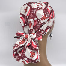 Load image into Gallery viewer, Satin Lined Scrub Cap – Adjustable Medical Ponytail Hair Cover for Long Hair