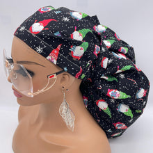 Load image into Gallery viewer, Jumbo Ponytail Scrub Cap – Satin Lined Nursing Hat | Adjustable Hair Protection