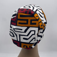 Load image into Gallery viewer, Niceroy surgical SCRUB HAT CAP,  melanin brown tribal Europe Euro style nursing caps, healthcare hats protective hair covers