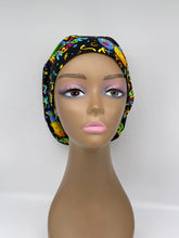 Load image into Gallery viewer, Niceroy Adjustable Happy Birthday surgical SCRUB HAT Europe Euro style nursing cap with satin lining Birthday scrub  for photo shoot