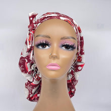 Load image into Gallery viewer, Satin Lined Scrub Cap – Adjustable Medical Ponytail Hair Cover for Long Hair