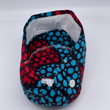 Load image into Gallery viewer, Unisex Europe No Satin SMALL surgical SCRUB HAT Cap with sweat red blue black nursing caps, Ankara African cotton print hat