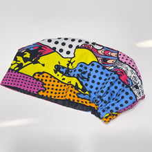 Load image into Gallery viewer, Niceroy SCRUB HAT CAP, pink yellow Multicolor Abstract Fabric Euro style nursing caps, healthcare hats protective hair covers, nurse gift