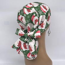 Load image into Gallery viewer, Ponytail Scrub Cap – Satin Lined Adjustable Hair Cover for Long Hair Protection