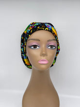 Load image into Gallery viewer, Niceroy Adjustable Happy Birthday surgical SCRUB HAT Europe Euro style nursing cap with satin lining Birthday scrub  for photo shoot