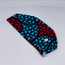 Load image into Gallery viewer, Unisex Europe No Satin SMALL surgical SCRUB HAT Cap with sweat red blue black nursing caps, Ankara African cotton print hat