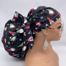 Load image into Gallery viewer, Jumbo Ponytail Scrub Cap – Satin Lined Nursing Hat | Adjustable Hair Protection