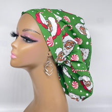 Load image into Gallery viewer, Ponytail Scrub Cap – Satin Lined Cap | Adjustable Black Hair Cover for Medical Use