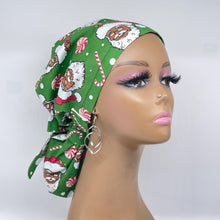 Load image into Gallery viewer, Ponytail Scrub Cap – Satin Lined Cap | Adjustable Black Hair Cover for Medical Use
