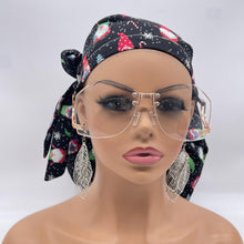 Load image into Gallery viewer, Jumbo Ponytail Scrub Cap – Satin Lined Nursing Hat | Adjustable Hair Protection