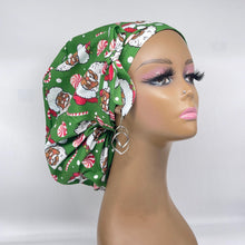 Load image into Gallery viewer, Satin Lined Scrub Cap – Adjustable Ponytail Medical Hair Protection Hat