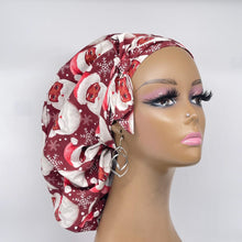 Load image into Gallery viewer, Satin Lined Scrub Cap – Adjustable Medical Ponytail Hair Cover for Long Hair