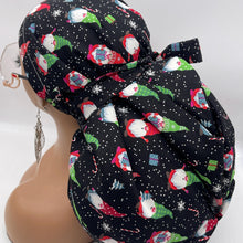 Load image into Gallery viewer, Jumbo Ponytail Scrub Cap – Satin Lined Nursing Hat | Adjustable Hair Protection
