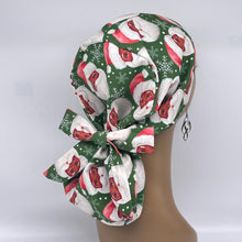 Load image into Gallery viewer, Ponytail Scrub Cap – Satin Lined Adjustable Hair Cover for Long Hair Protection