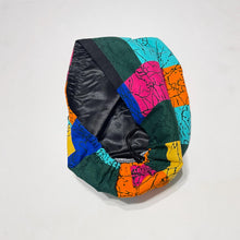 Load image into Gallery viewer, Niceroy Surgical SCRUB CAP Multicolor GeometricEurope style nursing caps African print fabric and satin lining option.