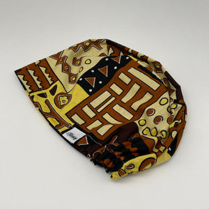 Niceroy Satin Lined MELANIN Colors Surgical SCRUB CAP Ankara Europe style nursing caps African print fabric and .