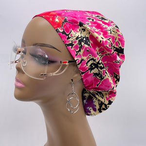 Niceroy SCRUB HAT CAP, Pink yellow  blue Europe Euro style nursing caps, healthcare hats protective hair covers, nurse gift.