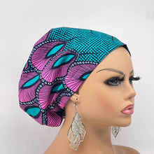 Load image into Gallery viewer, Ankara Surgical Scrub Cap – African Print Adjustable Cotton Nurse Hat