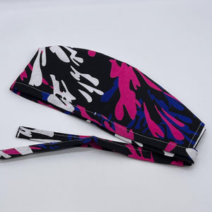 Niceroy satin linedBlue pink white black unisex pixie Men surgical SCRUB HAT CAP, nursing caps, tie back cap,  African print men scrub cap