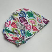 Load image into Gallery viewer, Niceroy SCRUB HAT CAP, multicolored leaves Europe Euro style nursing caps, healthcare hats protective hair covers, nurse gift.