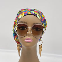 Load image into Gallery viewer, Niceroy Satin LinedAutism awareness surgical OR SCRUB CAP, Europe style Summer nursing caps  and .
