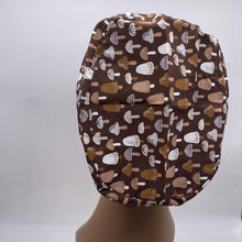 Load image into Gallery viewer, Niceroy Satin Lined Surgical SCRUB CAP brown mushroom cotton fabric Europe style nursing caps and .