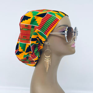 Niceroy Satin LinedKente surgical SCRUB HAT Red Green Yellow Black Europe Euro style nursing cap with