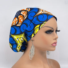 Load image into Gallery viewer, Surgical Scrub Cap - Adjustable African Print Cotton Nursing Hat