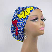 Load image into Gallery viewer, Surgical Scrub Cap - Adjustable African Print Cotton Nursing Hat