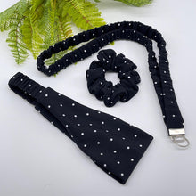 Load image into Gallery viewer, Handmade Headband, Scrunchie &amp; Lanyard Set: Matching Accessories