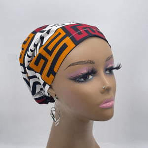 Niceroy surgical SCRUB HAT CAP,  melanin brown tribal Europe Euro style nursing caps, healthcare hats protective hair covers