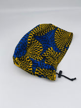 Load image into Gallery viewer, Niceroy surgical SCRUB HAT CAP,  Ankara Europe style nursing caps made with African print fabric and satin lining option
