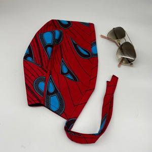 Niceroy Reversible unisex pixie surgical SCRUB HAT CAP, nursing caps, tie back cap, satin lining option African print men scrub cap