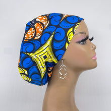 Load image into Gallery viewer, Surgical Scrub Cap - Adjustable African Print Cotton Nursing Hat