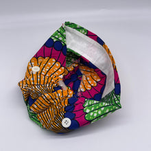 Load image into Gallery viewer, Unisex Europe No Satin SMALL surgical SCRUB HAT Cap with sweat pad, Green orange blue pink nursing caps, Ankara African cotton print hat