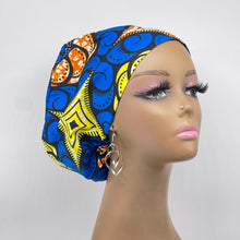 Load image into Gallery viewer, Surgical Scrub Cap - Adjustable African Print Cotton Nursing Hat