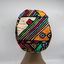 Load image into Gallery viewer, Niceroy Satin Lined Surgical SCRUB CAP Geometric Ankara Europe style nursing caps African print fabric and .