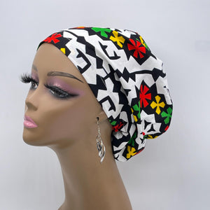 Niceroy Surgical SCRUB CAP white green red yellow black Ankara Europe style nursing caps African print fabric and satin lining option.