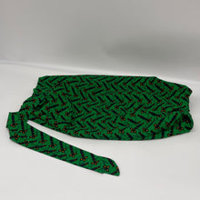 Load image into Gallery viewer, Adjustable Dread Locs and Long braids HAT Cap, Green Ankara pony style scrub nursing caps fabric and satin lining option Hair Cover