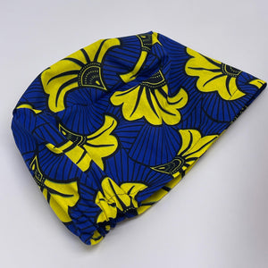 Niceroy SCRUB HAT CAP, Royal blue and yellow sorority Europe Euro style nursing caps, healthcare hats protective hair covers, nurse gift.