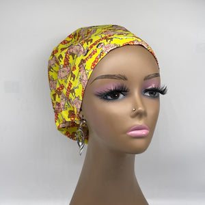 Niceroy Satin Lined Operation, surgical SCRUB HAT CAP, Europe style nursing caps  Cotton fabric and  bonnet chemo hat