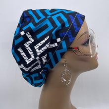 Load image into Gallery viewer, Niceroy SCRUB HAT CAP, blue black white Euro style nursing caps, healthcare hats protective hair covers, nurse gift