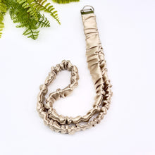 Load image into Gallery viewer, Handmade Satin Scrunchie Lanyard Keychain: Solid and Floral Silk Prints