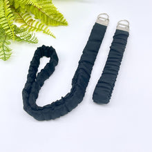 Load image into Gallery viewer, Handmade Cotton Scrunchie Lanyard Keychain Set: Floral Abstract Checkered Prints