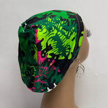 Load image into Gallery viewer, Niceroy Satin Lined Surgical SCRUB CAP green pink black white Europe style nursing caps cotton fabric and .