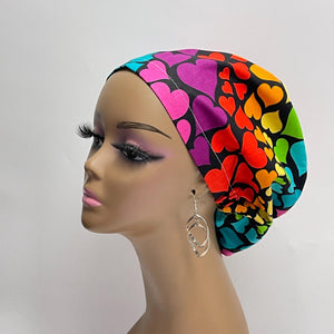 Niceroy Satin Lined Surgical SCRUB CAP green pink black blue purple Europe style nursing caps cotton fabric and .