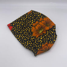 Load image into Gallery viewer, Niceroy Satin Lined Surgical SCRUB CAP dark orange black red yellow Ankara Europe style nursing caps African print fabric and .