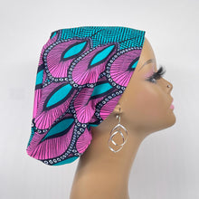 Load image into Gallery viewer, Ankara Surgical Scrub Cap – African Print Adjustable Cotton Nurse Hat